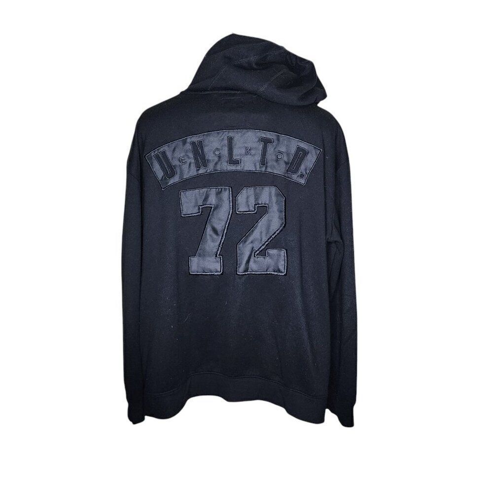 Vintage Y2K Ecko Unitd Full Zip Sweatshirt Hoodie Mens 2XL Black
